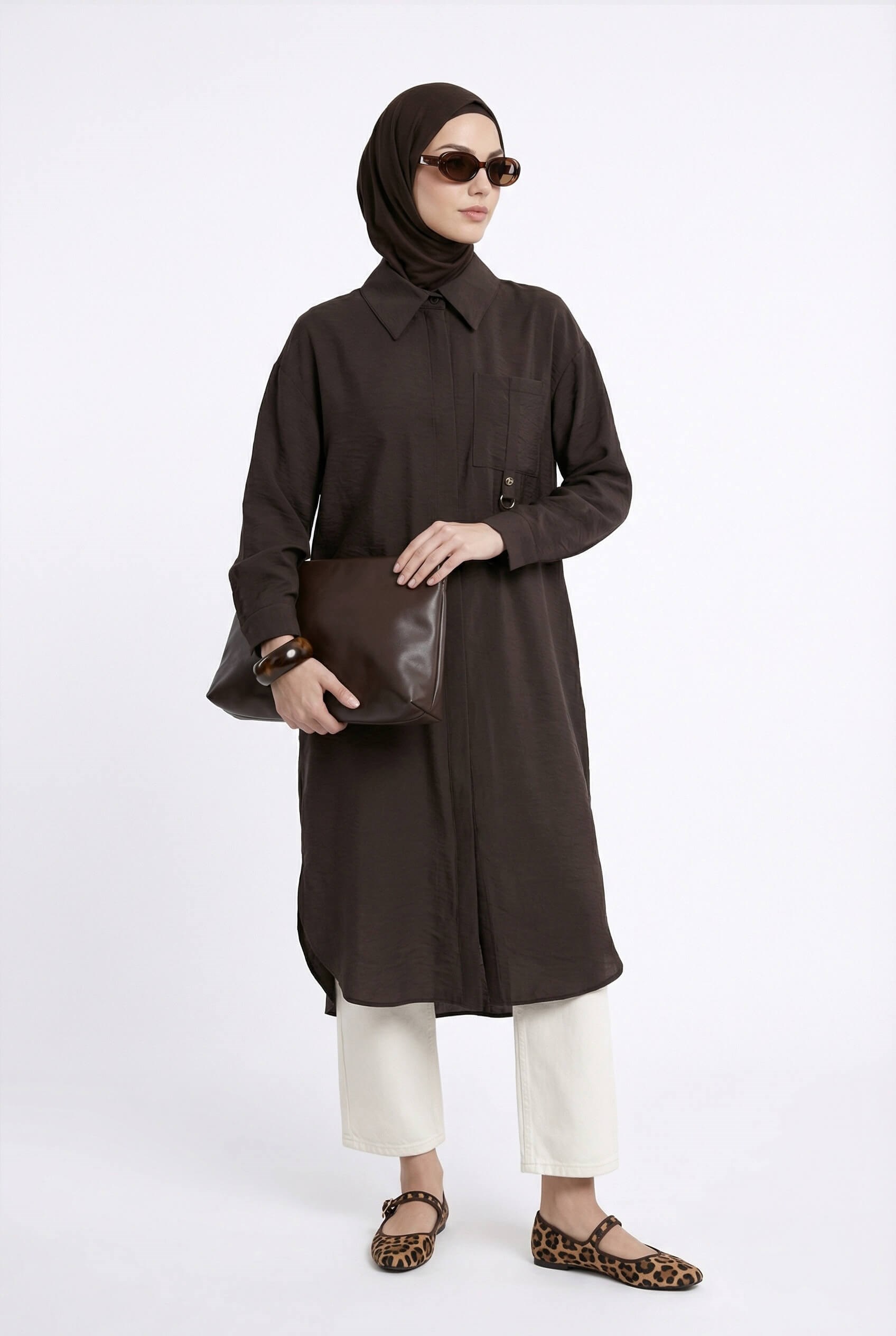 Armine TREND Uzun Tunik Kahverengi 26YT419