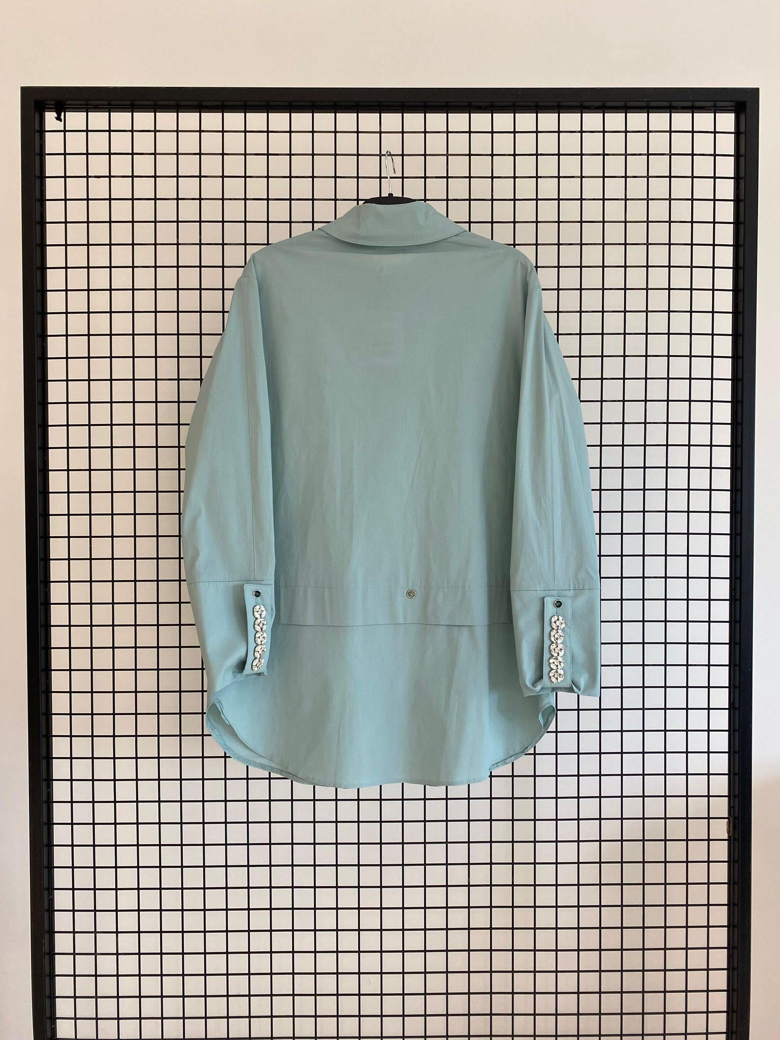 Armine TREND Yakası Taş Detaylı Bayan Tunik Mint 25YT4134