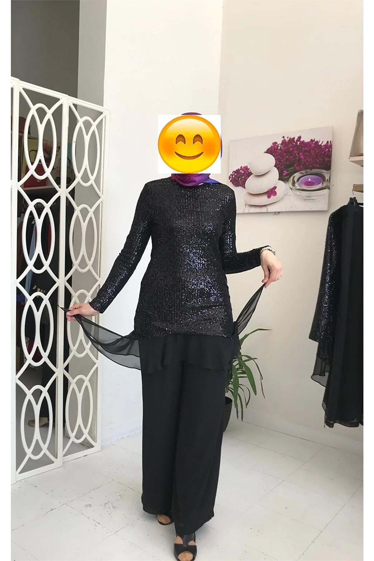 Armine Trend Yeni Sezon Abiye Takım 23YT635 Siyah