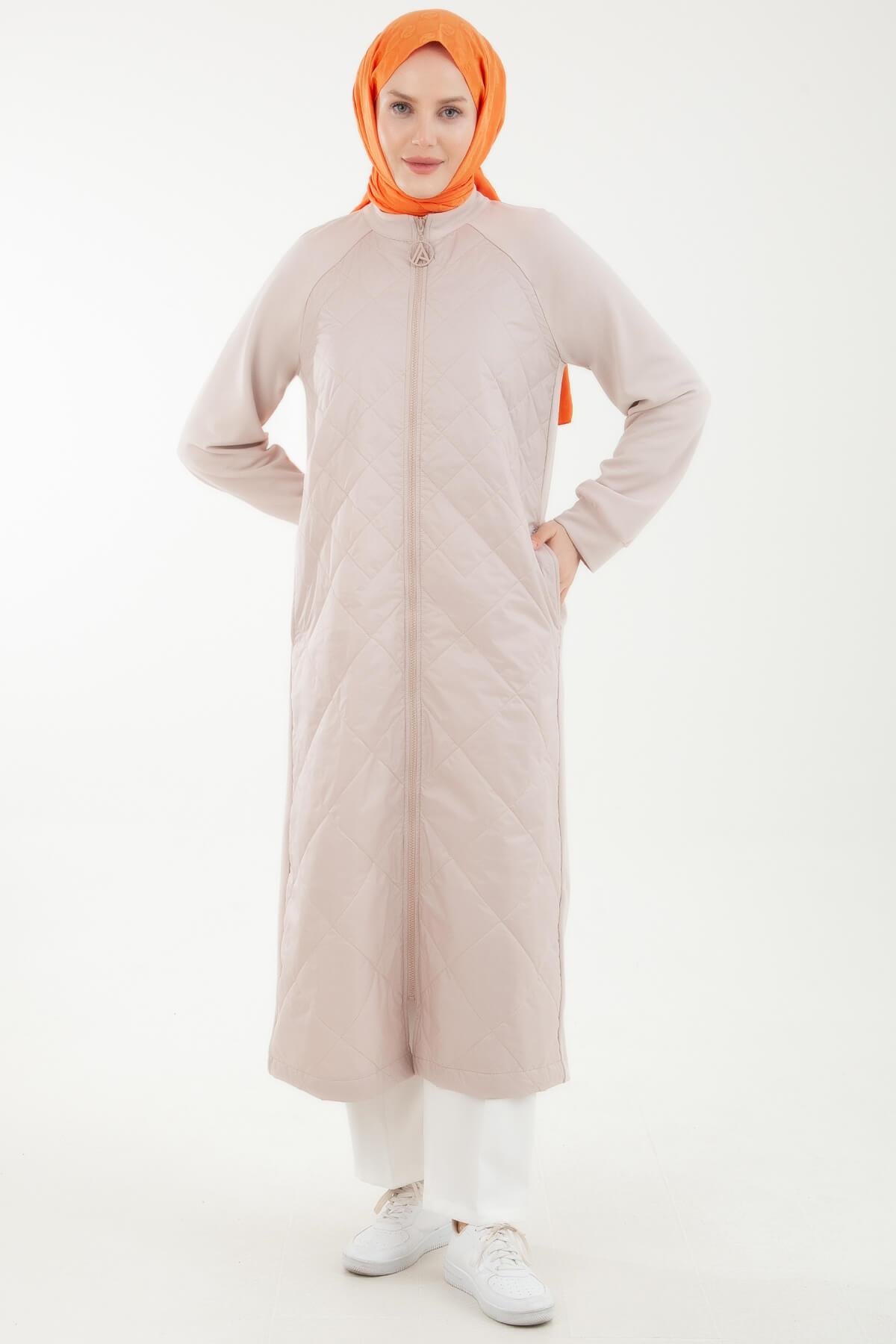 Armine TREND Önü Kapitone Bayan Giy Çık Bej 24YT501
