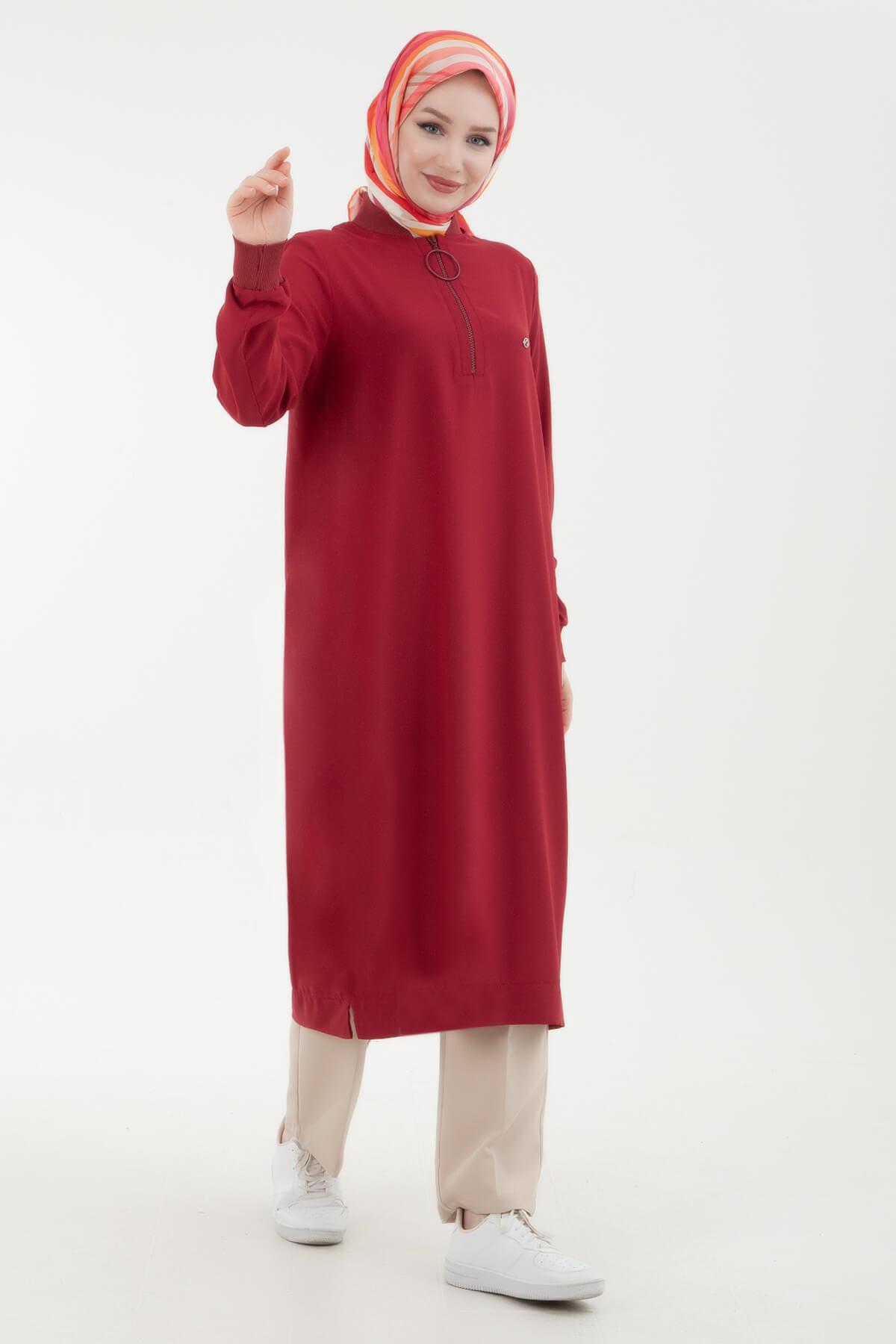 Armine TREND Halkalı Tunik Yaz Sezonu 24YT436 Bordo