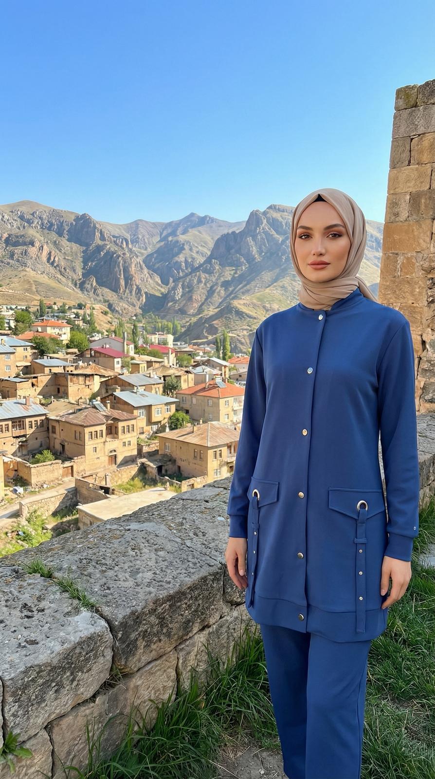 BELLİ Pantolonlu Takım Lacivert 25K6005