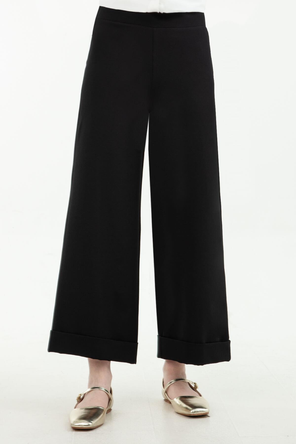 Armine TREND Geniş Duble Paça Pantolon Siyah 24YT219