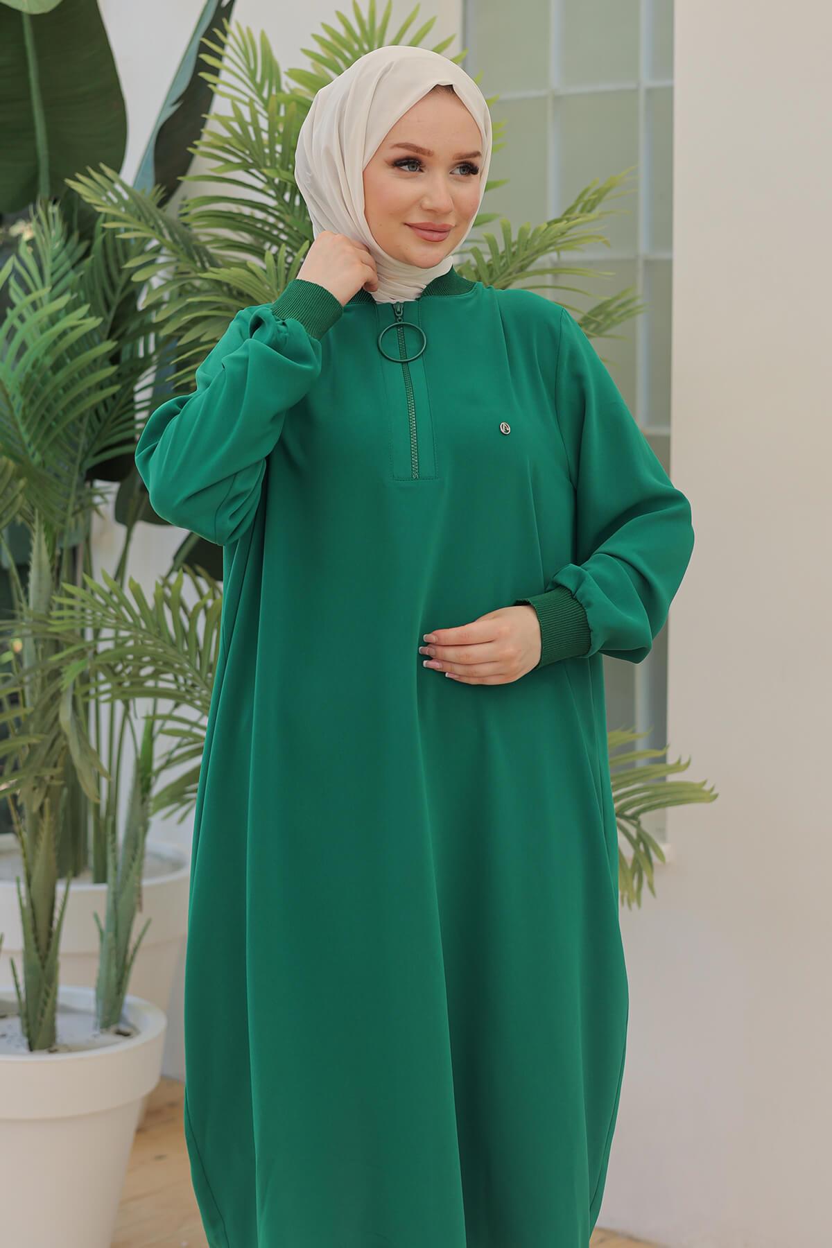 Armine TREND Halkalı Tunik Büyük Beden Haki 24YT478