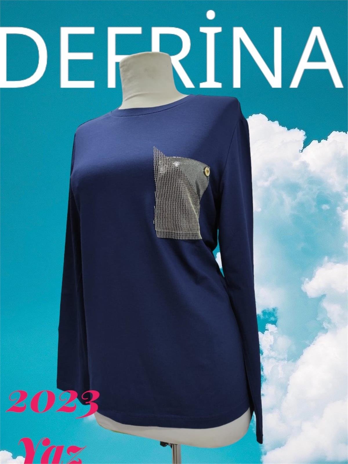 Defrina File Cep Komb. Bluz 11002 Lacivert