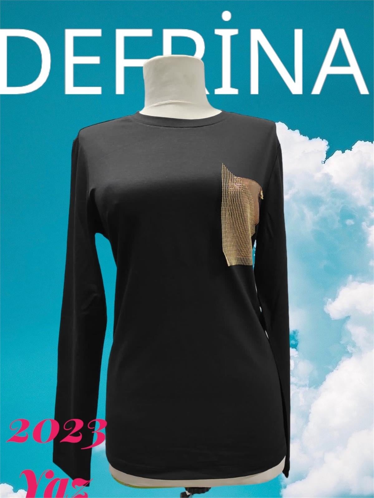 Defrina File Cep Komb. Bluz 11002 Siyah