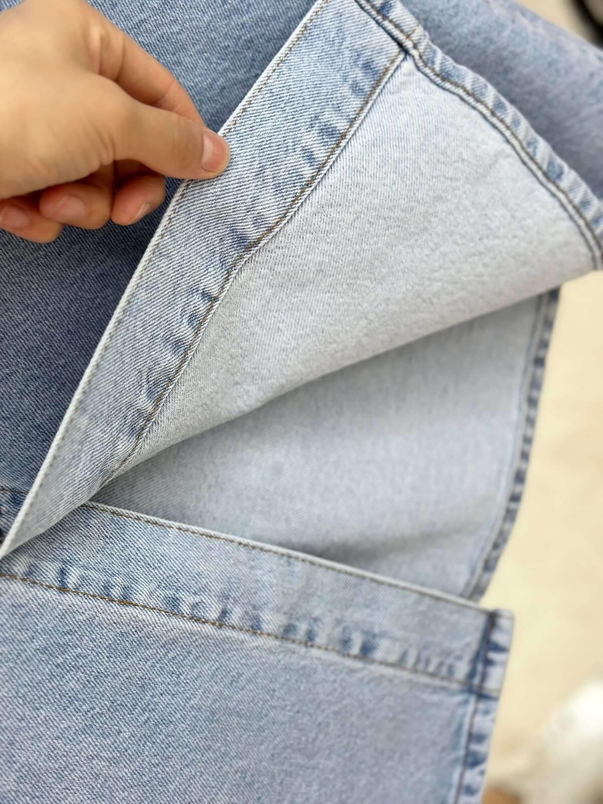 Armine TREND Önden Düğmeli Denim Etek 24YTD104