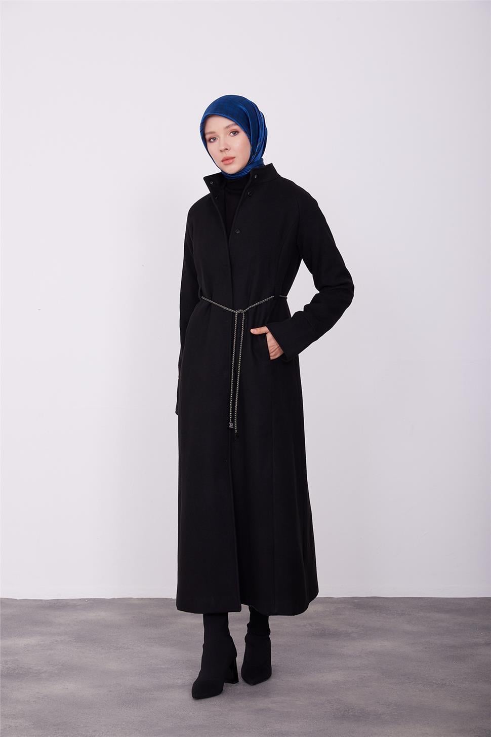 Armine Manto 23K8710 Siyah