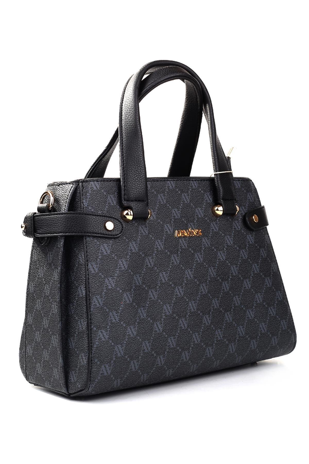 Armine 172 Bayan Çanta Siyah Noktalı