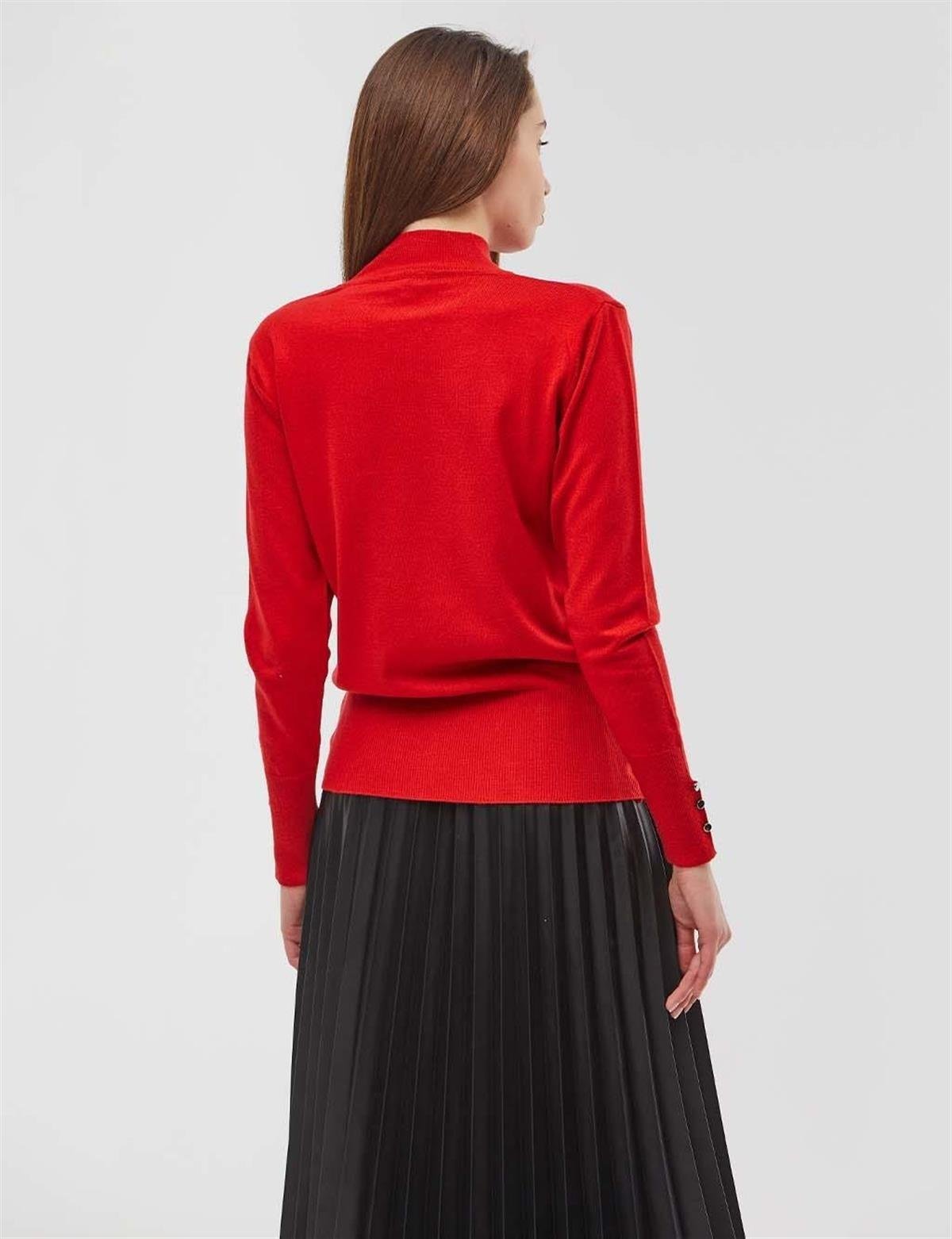 KA-SZ-TRK05 Basic Triko Bluz Kırmızı