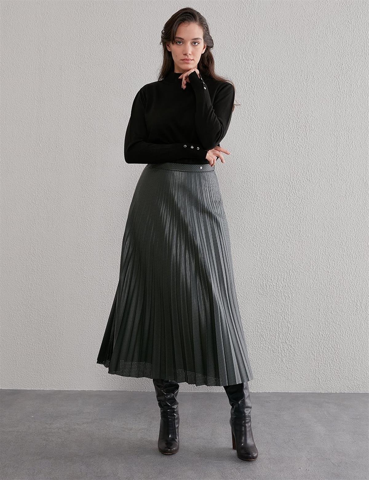 KA-SZ-TRK05 Basic Triko Bluz Siyah
