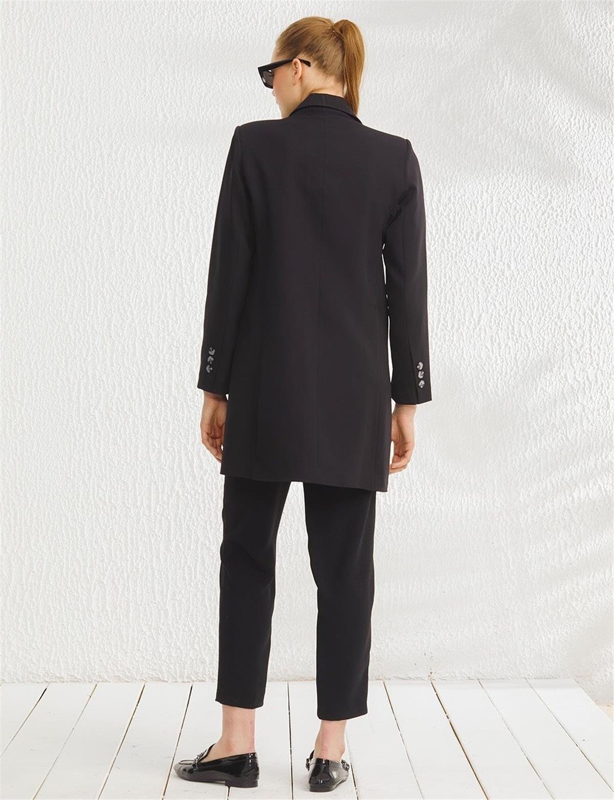 KAYRA Basic Blazer Ceket KA-SZ-13501 Siyah