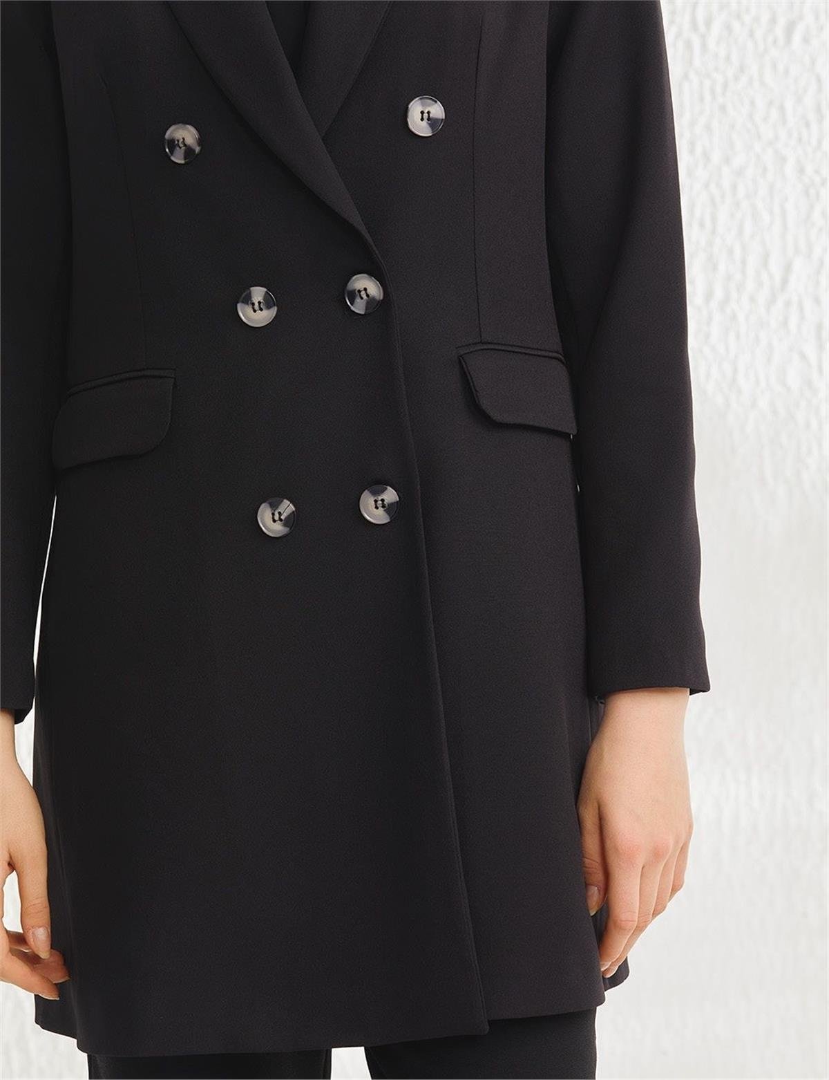 KAYRA Basic Blazer Ceket KA-SZ-13501 Siyah