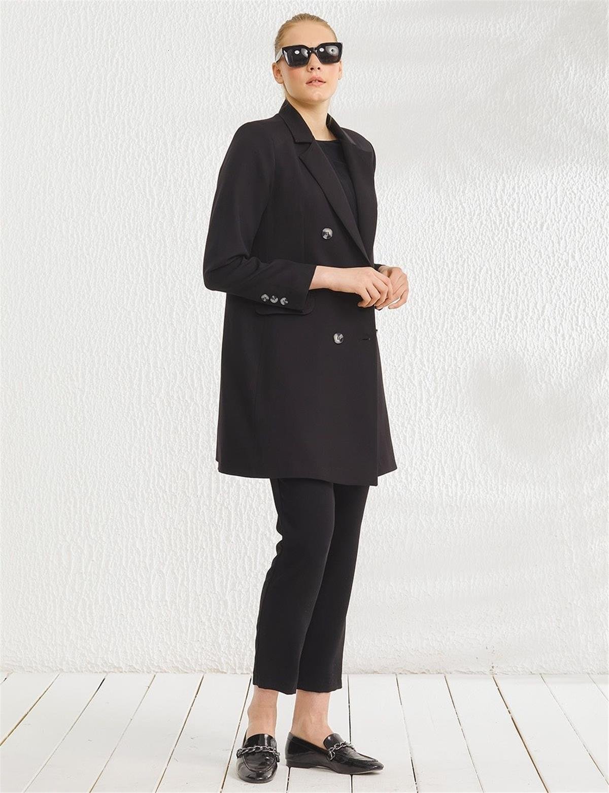 KAYRA Basic Blazer Ceket KA-SZ-13501 Siyah