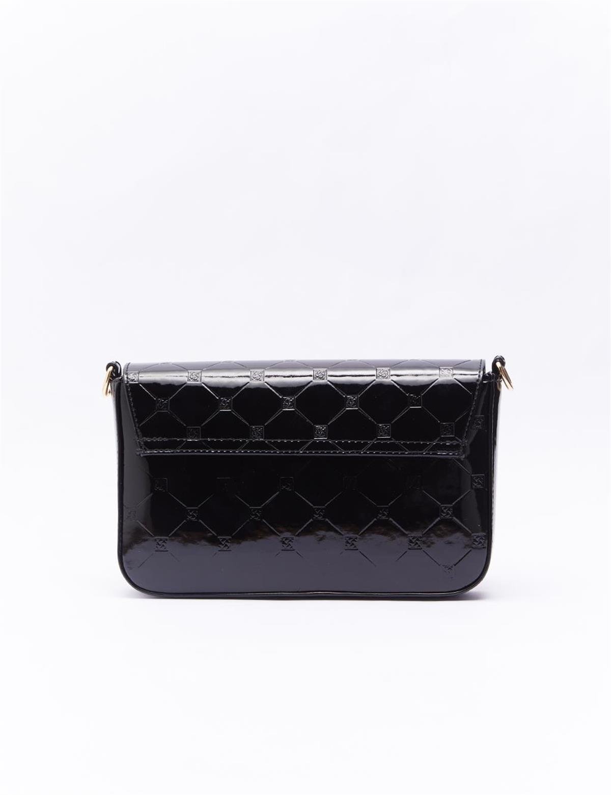 Kayra Monogram Baskılı Çanta Siyah KA-A22-CNT22 