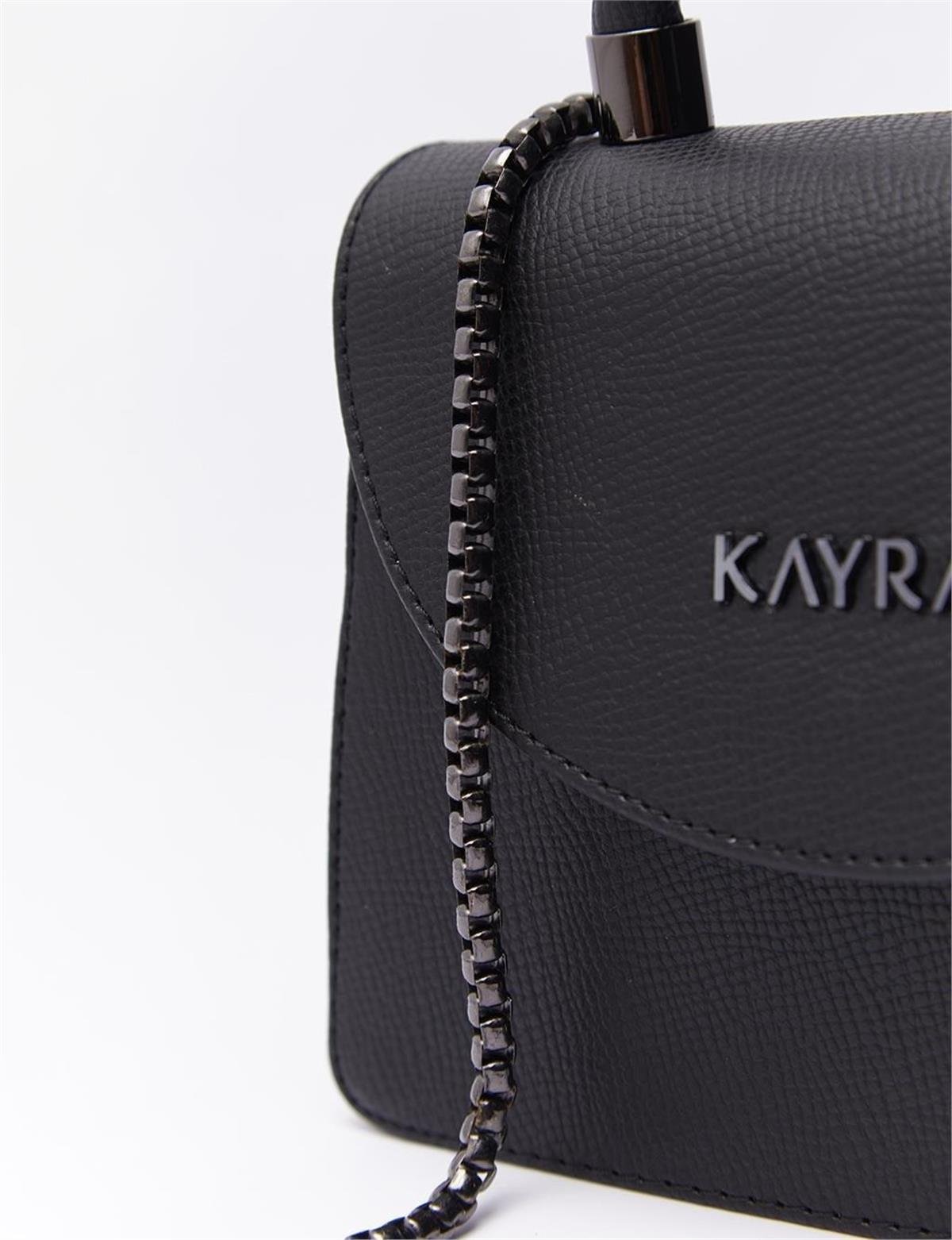 KAYRA Suni Deri Çanta KA-B23-CNT12A Siyah