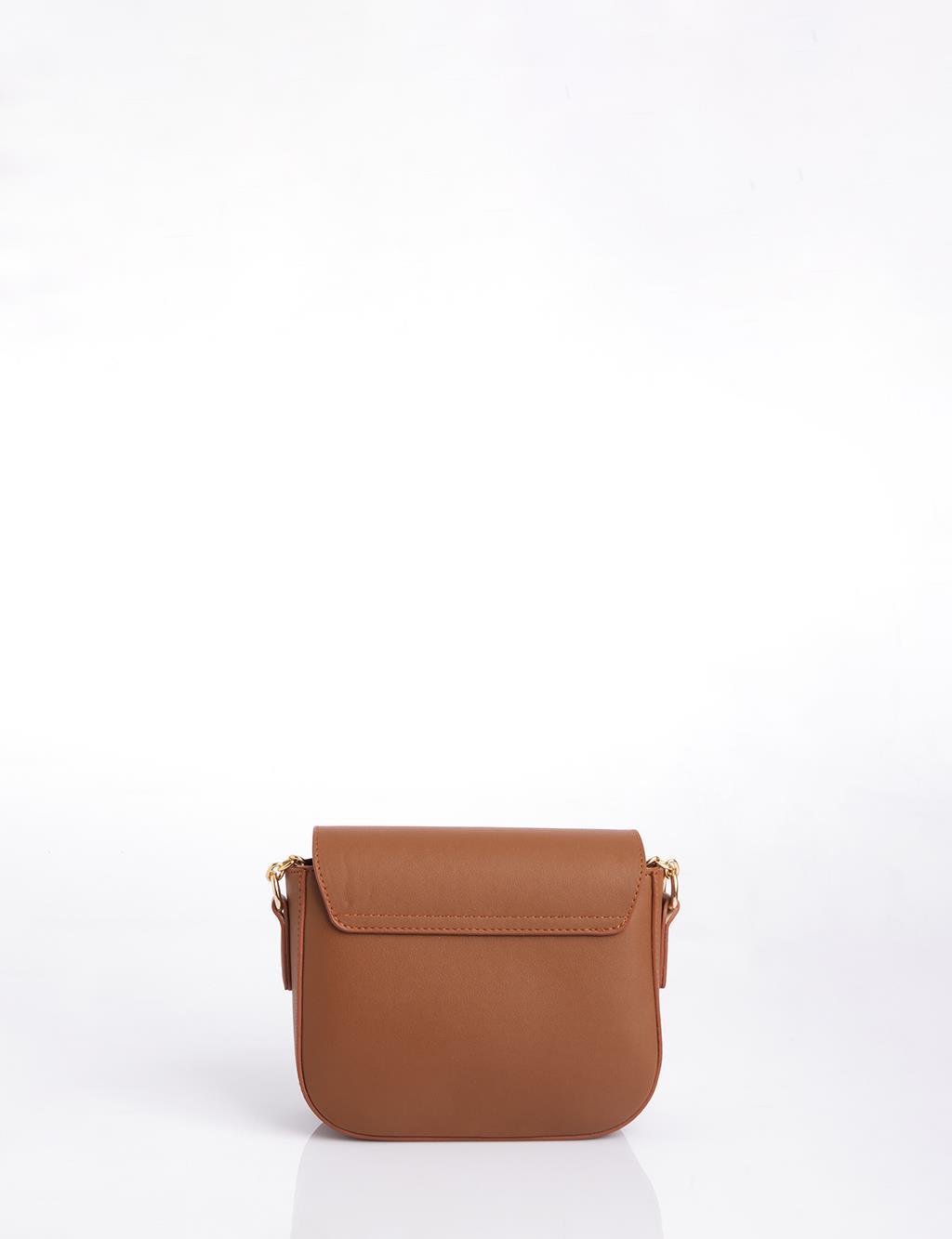 Kayra Toka Detaylı Flap Çanta Camel KY-B25-CNT46