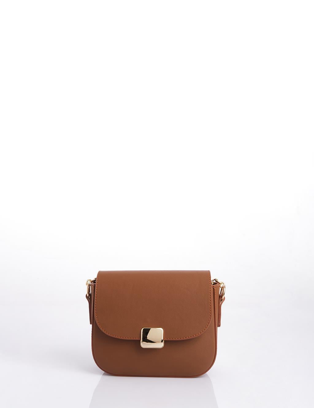 Kayra Toka Detaylı Flap Çanta Camel KY-B25-CNT46