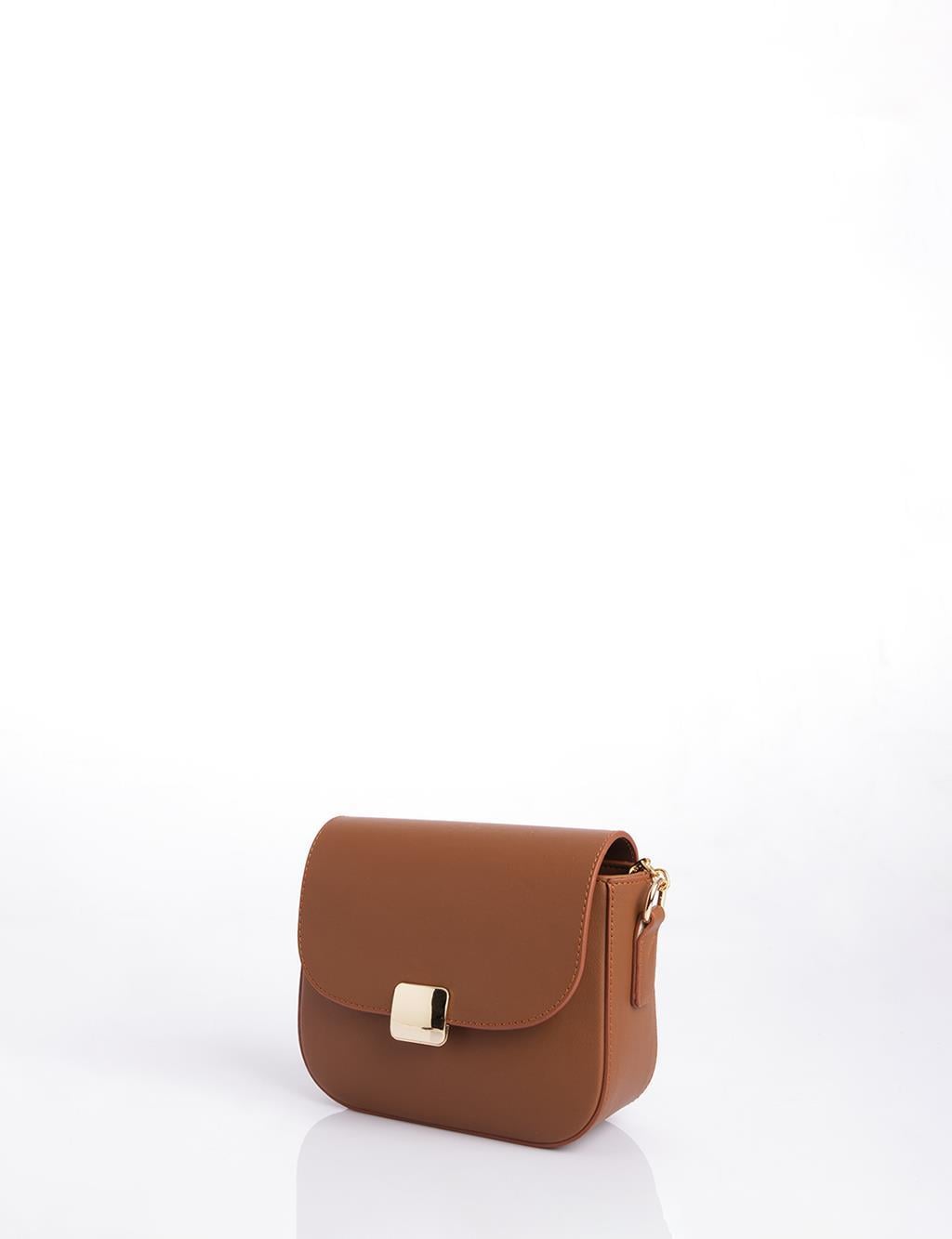 Kayra Toka Detaylı Flap Çanta Camel KY-B25-CNT46