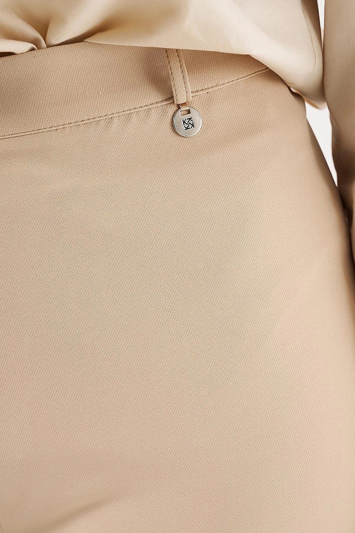 KAYRA Yüksek Bel Basic Pantolon Bej KA-SZ-19517