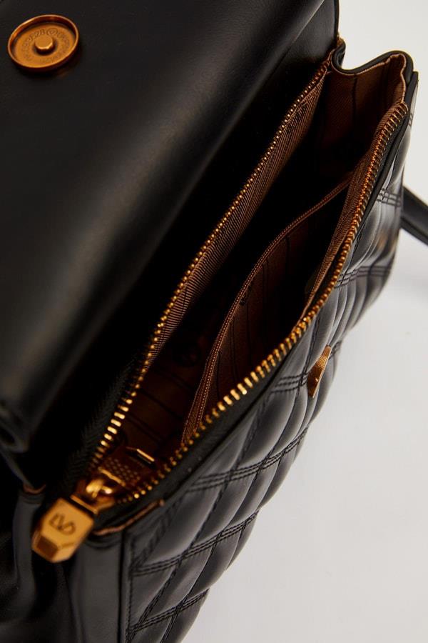 Levidor Ayarlanabilir Askılı Kapitone Omuz Çantası Siyah 930296