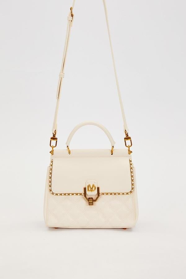 Levidor Ayarlanabilir Askılı Kapitone Omuz Çantası Krem 930296