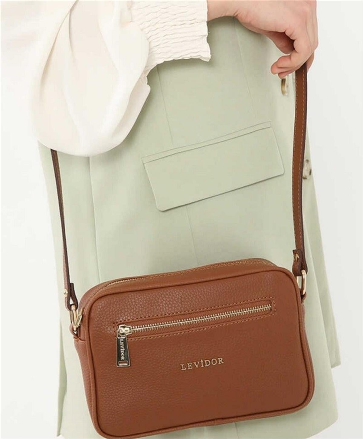 Levidor Çapraz Askılı Çok Gözlü Taba Çanta - SS21109 