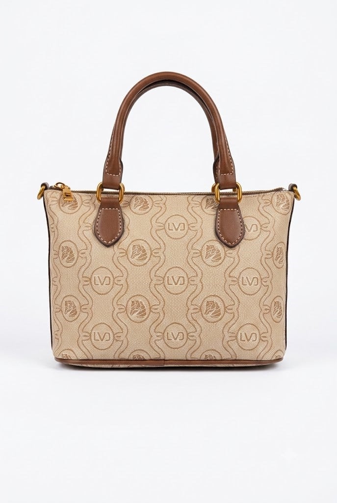 Levidor Desenli Monogram Haki Kadın Çantası 931010