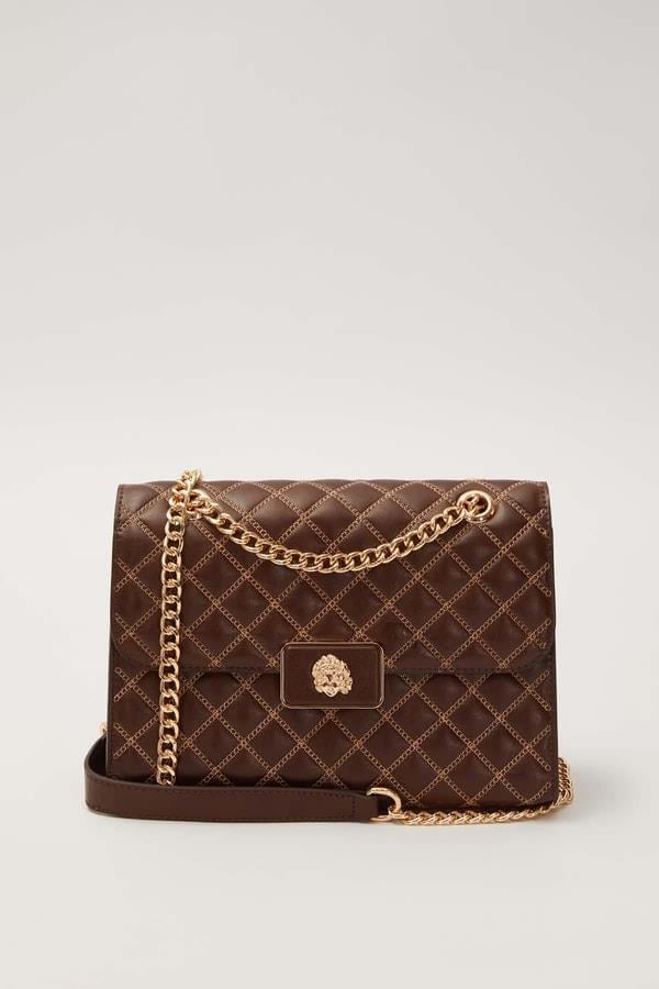 Levidor Dikişli Kapitone Omuz Çantası Camel 930611