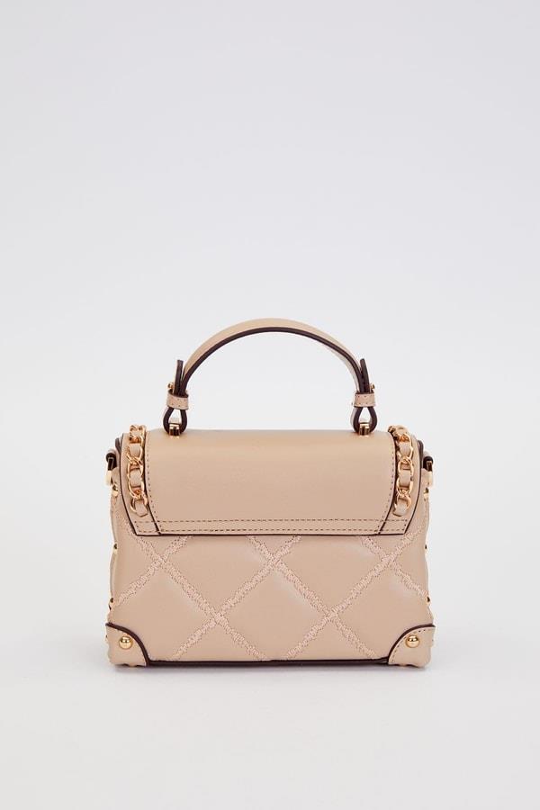 Levidor Kapitone Zincirli El ve Omuz Çantası Vizon 930580