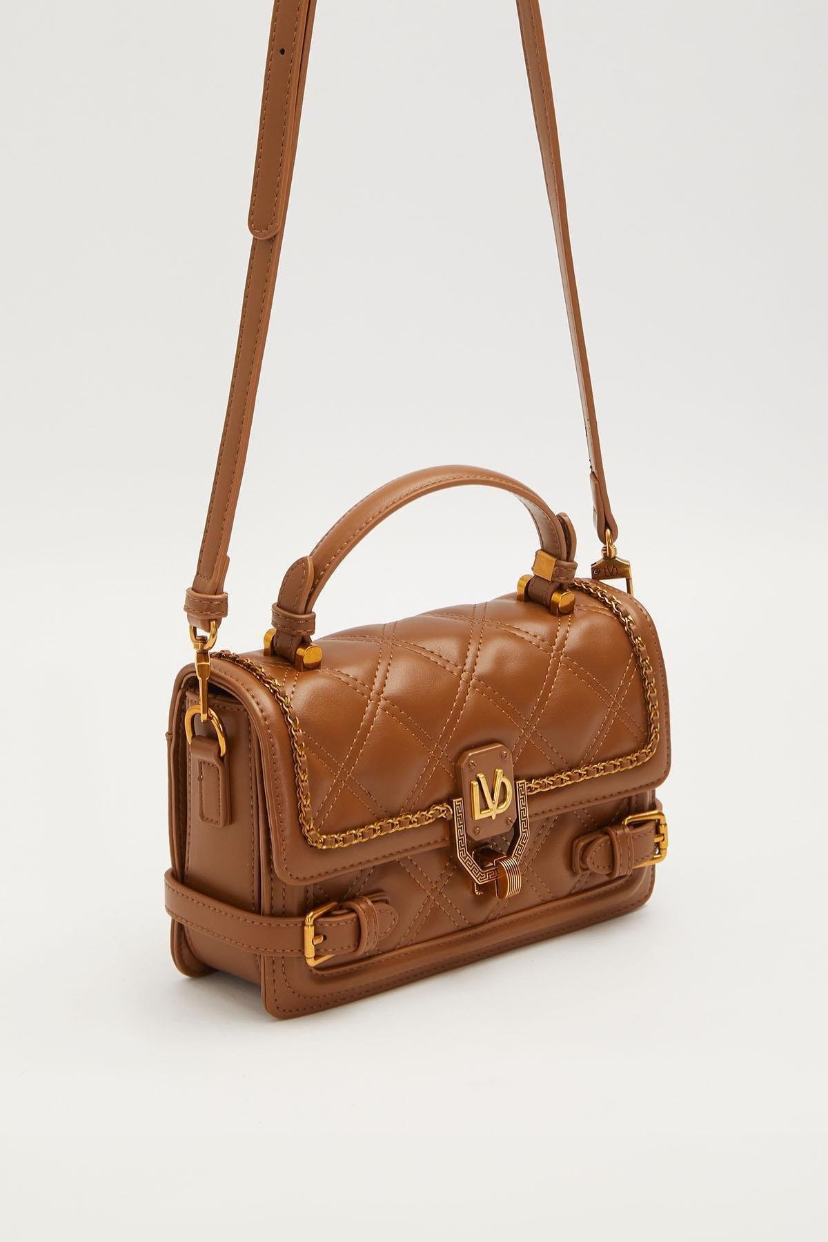 Levidor Kenar Kemer Detaylı El Çantası Camel 930604