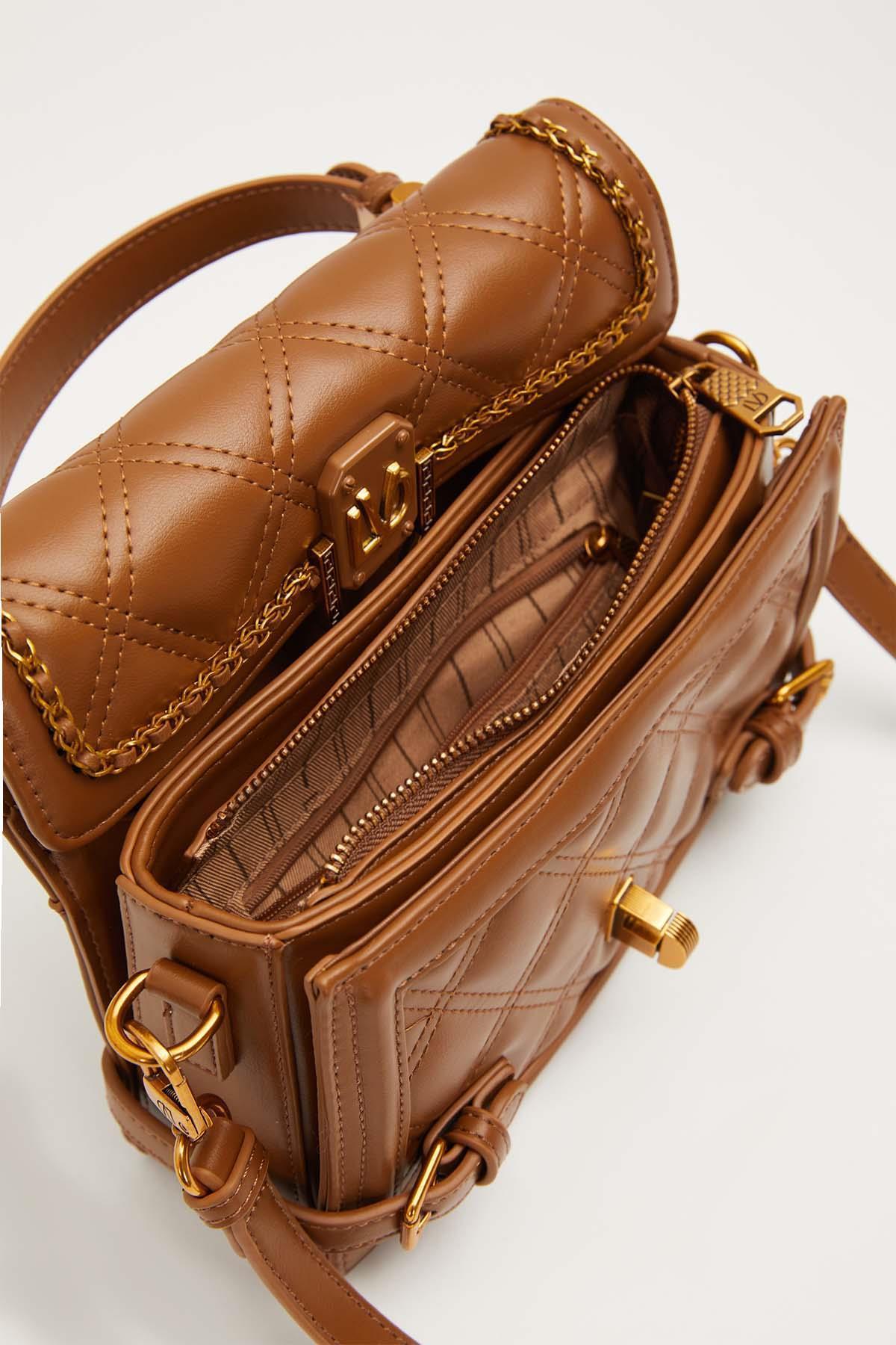 Levidor Kenar Kemer Detaylı El Çantası Camel 930604