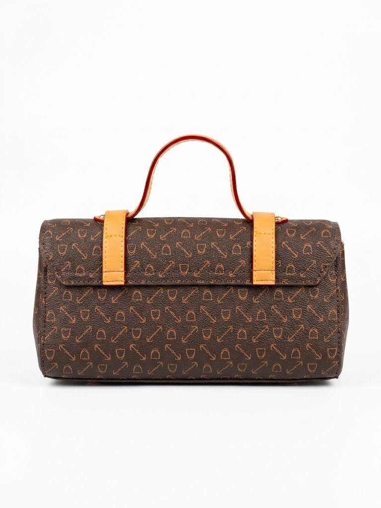 Levidor Monogram Desenli Kahve Omuz ve El Çantası 930958