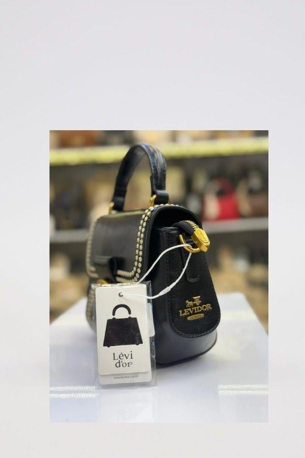 Levidor Omuz Çantası Benekli Siyah 930571
