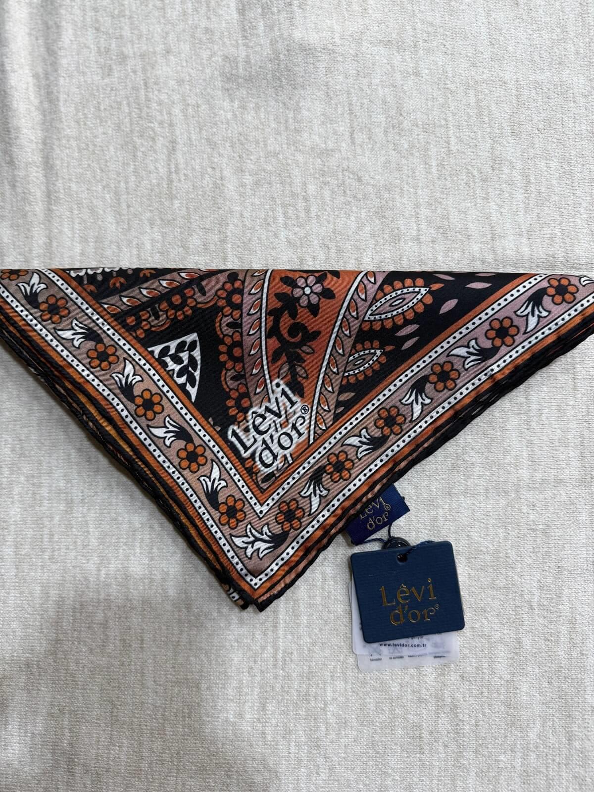 LEVİDOR Tivil İpek Eşarp 0608-1