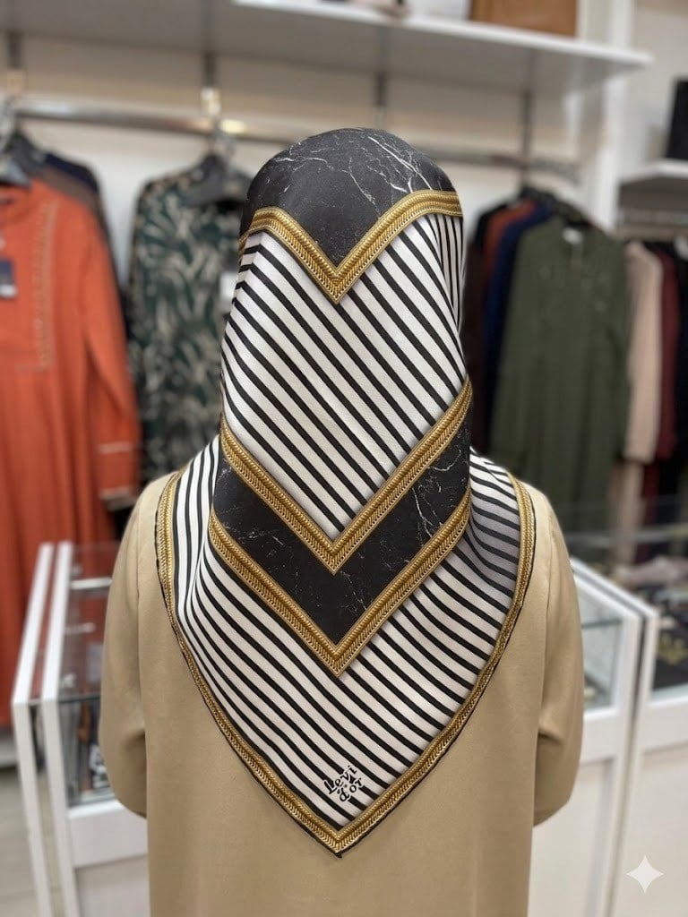 LEVİDOR Tivil İpek Eşarp 1171-01