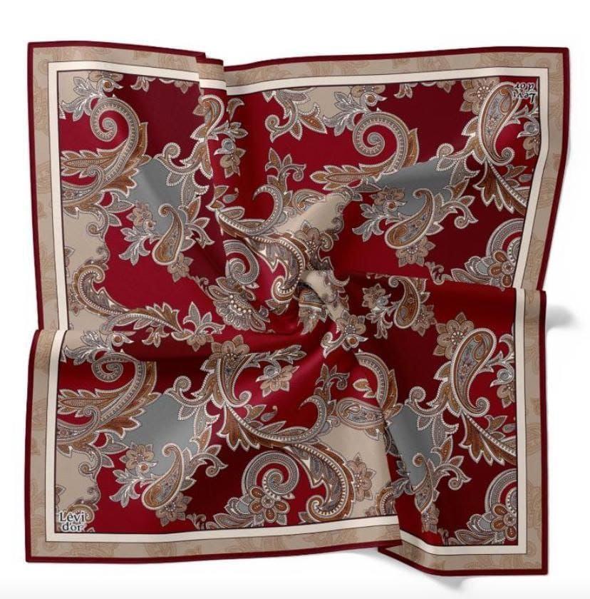 LEVİDOR Tivil İpek Eşarp 1186-10