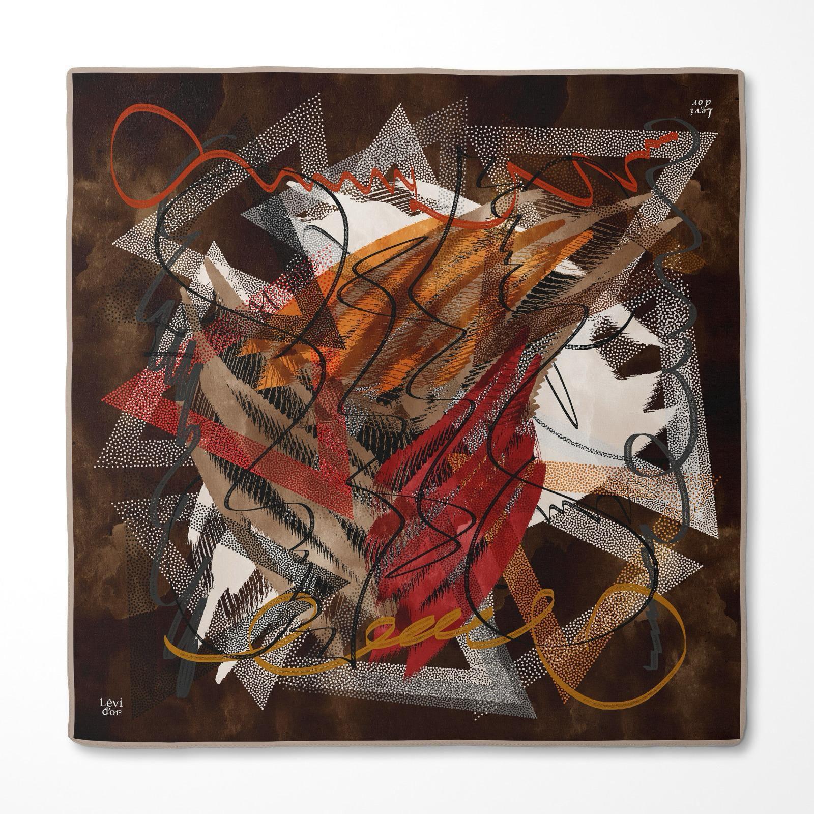 LEVİDOR Tivil İpek Eşarp 1818-03