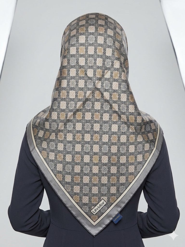 LEVİDOR Tivil İpek Eşarp 2117-90