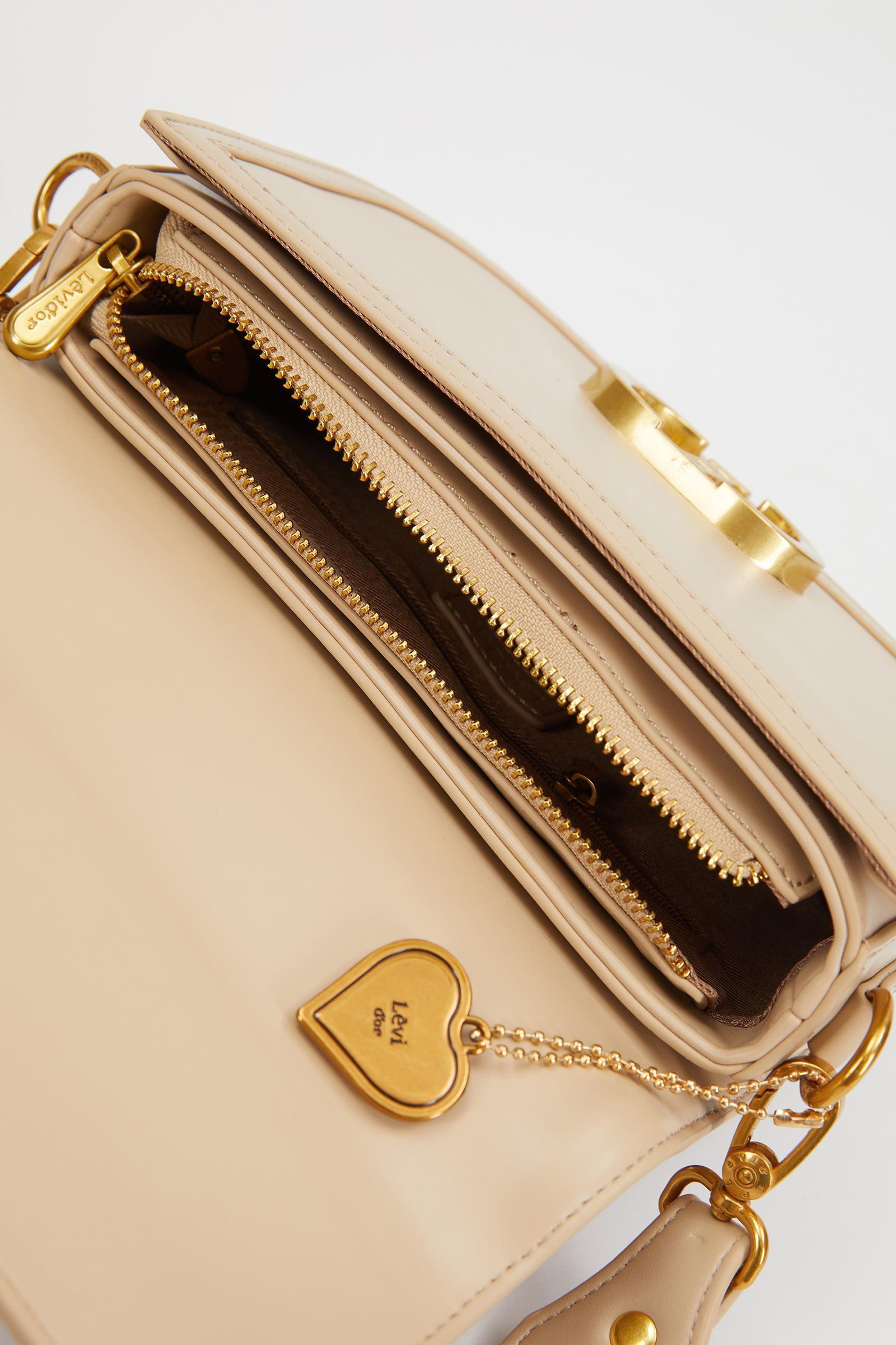 Levidor Zımba Detay Omuz Çantası Camel 930242