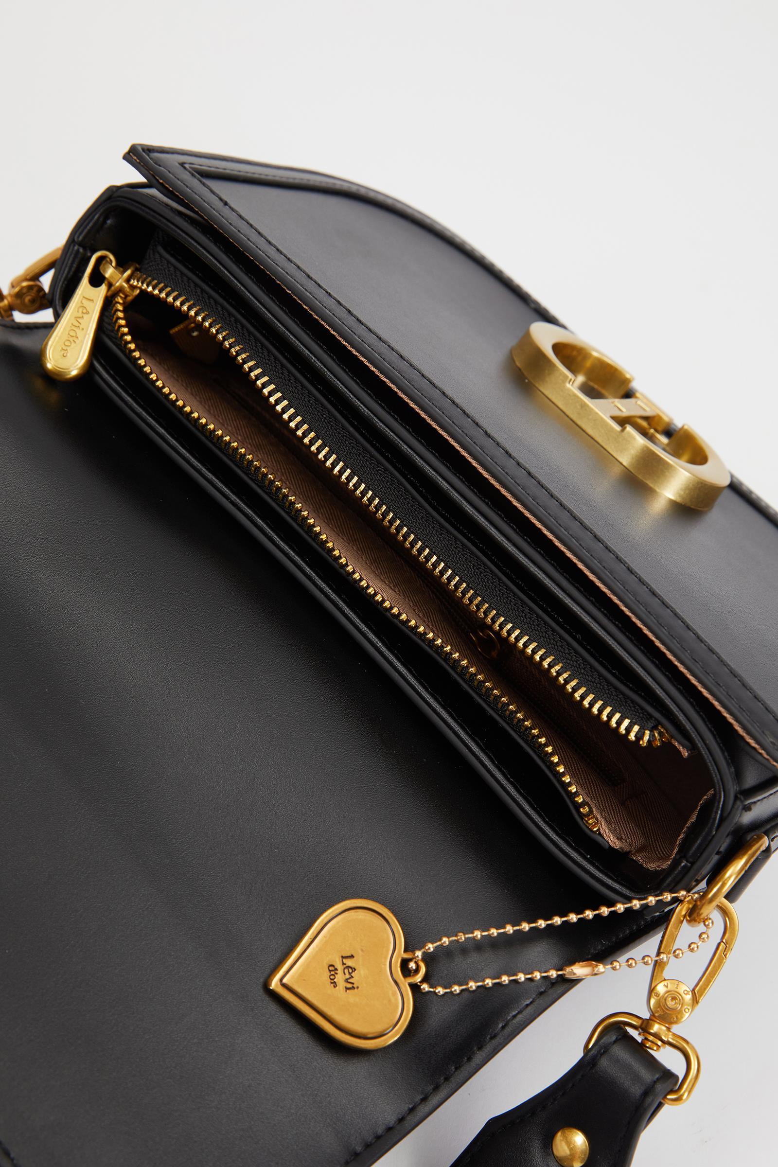 Levidor Zımba Detay Omuz Çantası Siyah 930242