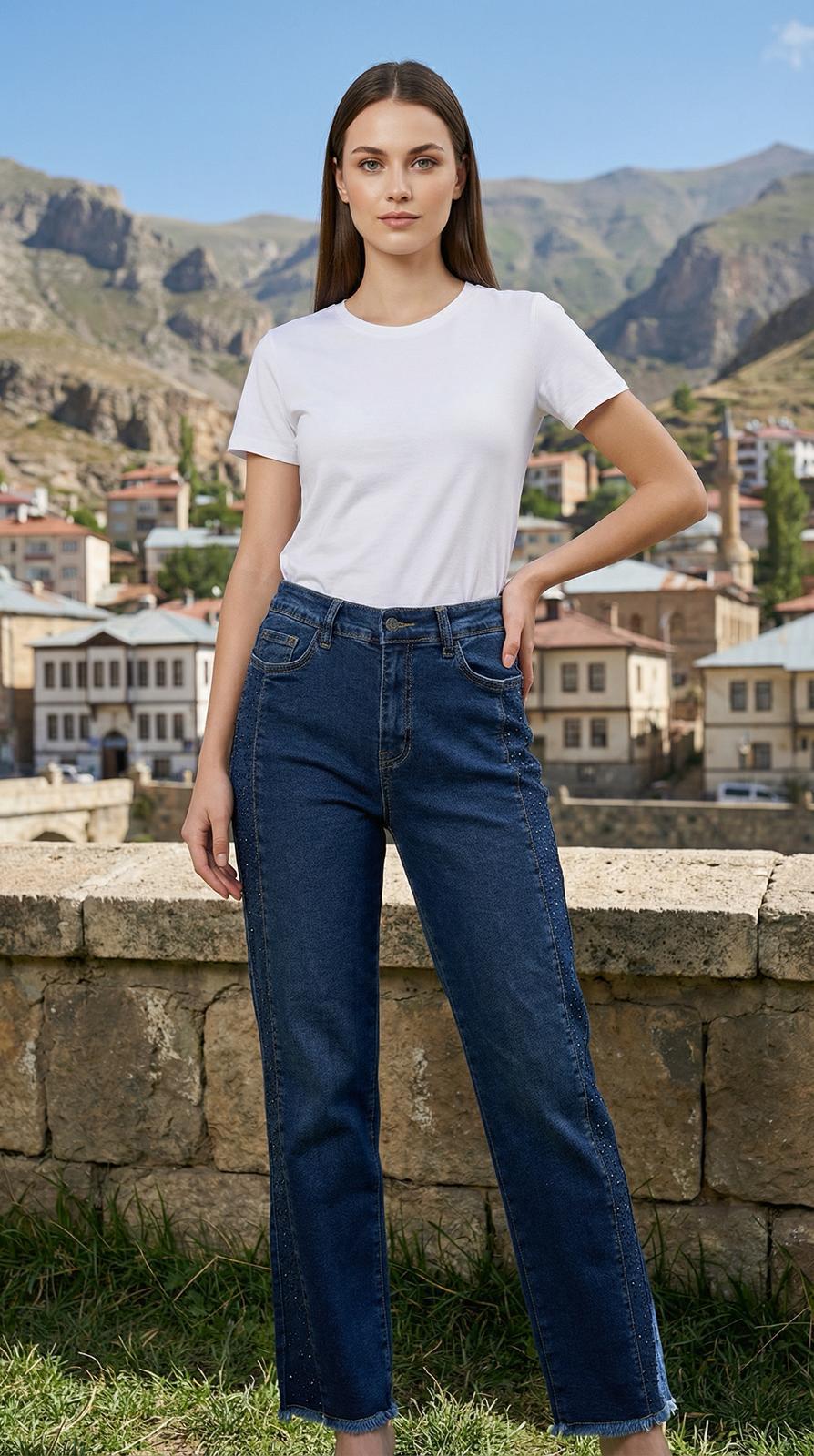 Noshe Ceska Kot Pantolon Denim