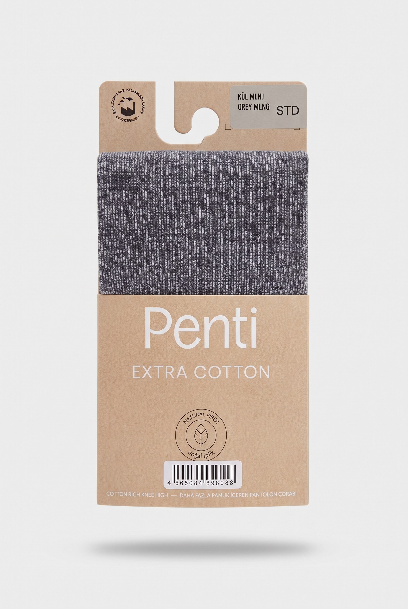 Penti Ekstra Koton Pantolon Çorabı 40 Den Kül