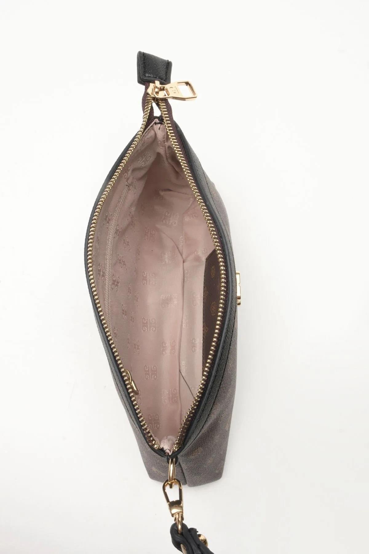 Pierre Cardin Fermuarlı Kadın Portföy Çanta 05PO22Y1547 Kahverengi