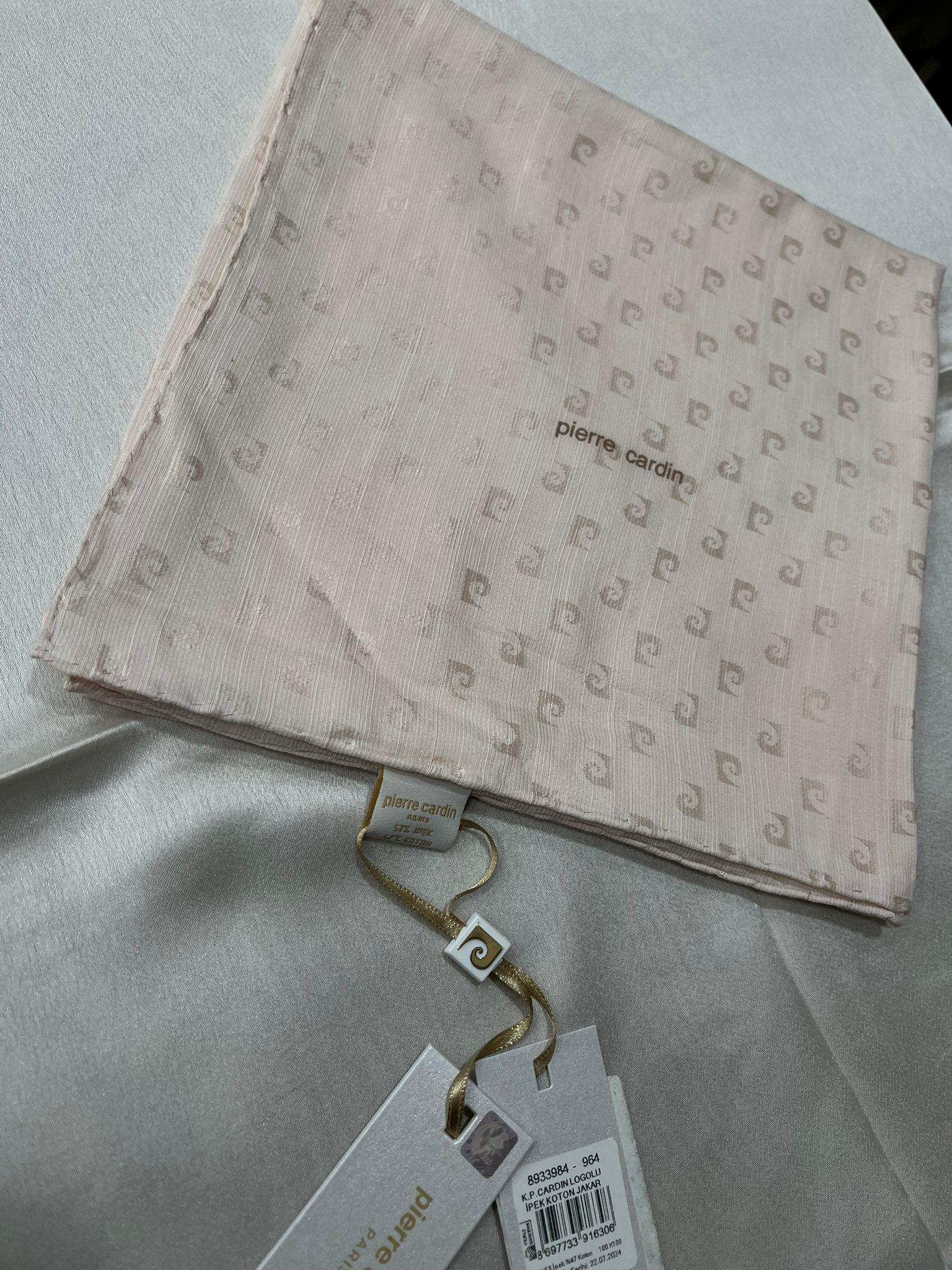 Pierre Cardin Logolu İpek Koton Jakar Eşarp 8933984 - 964