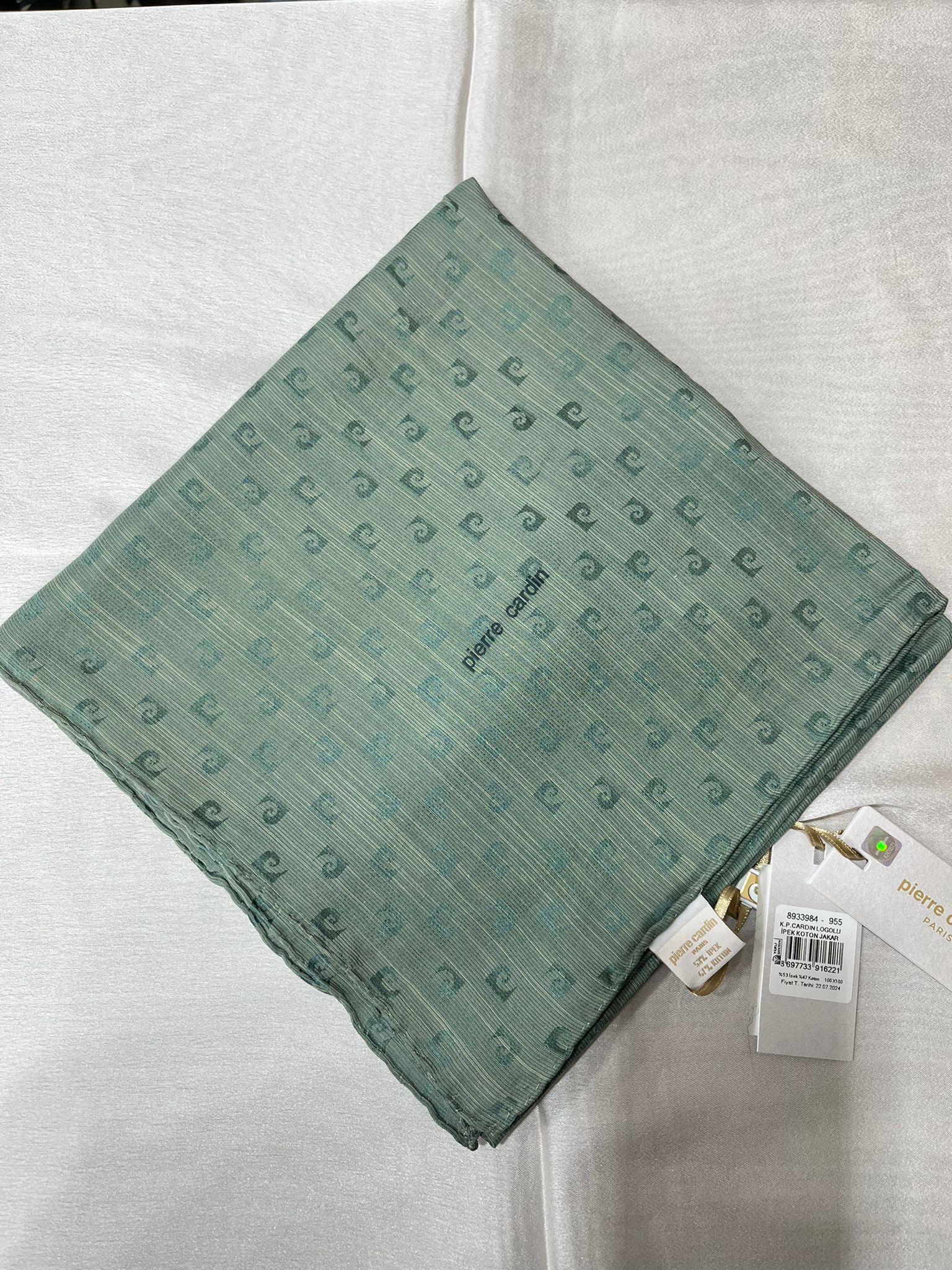 Pierre Cardin Logolu İpek Koton Jakar Eşarp 8933984 - 955