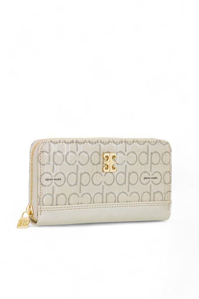 Pierre Cardin Monogram Altın Kadın Portföy & Clutch Çanta 06PC24Y604-PMN A