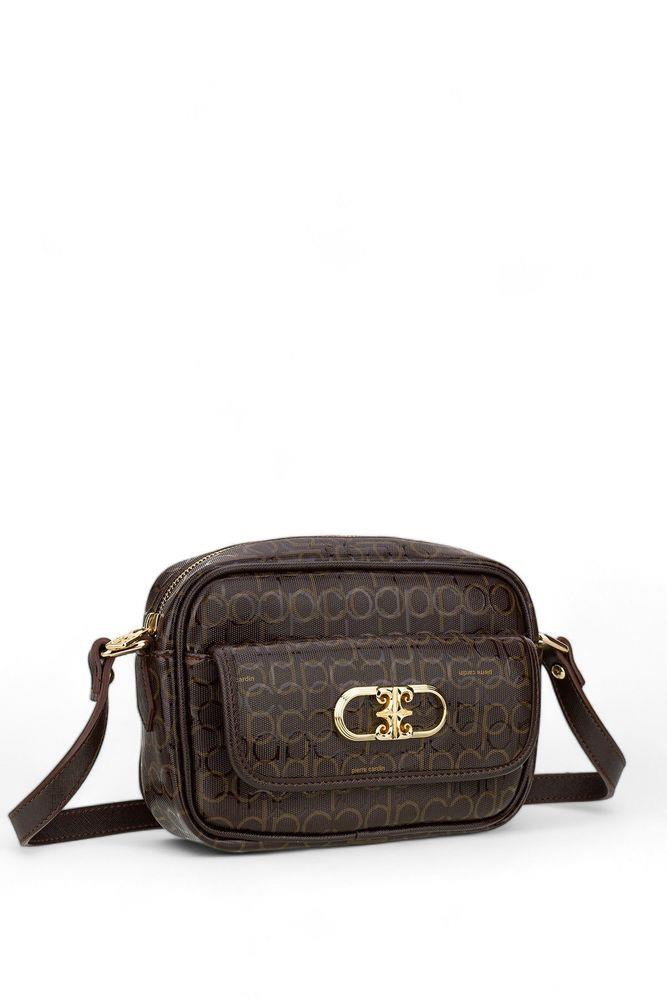 Pierre Cardin Monogram Dore Kadın Çapraz Askılı Çanta Kahverengi 05PC24Y507-PMN S