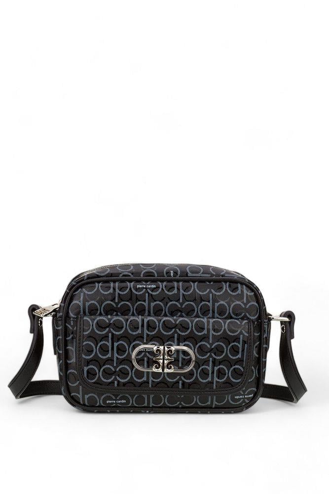 Pierre Cardin Monogram Dore Kadın Çapraz Askılı Çanta Siyah 05PC24Y507-PMN S