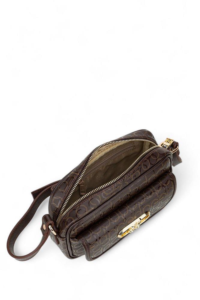Pierre Cardin Monogram Dore Kadın Çapraz Askılı Çanta Kahverengi 05PC24Y507-PMN S